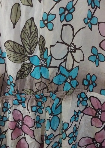 Pitti marka Çiçek İşlemeli Bohem Uzun Tulum - Görsel 7