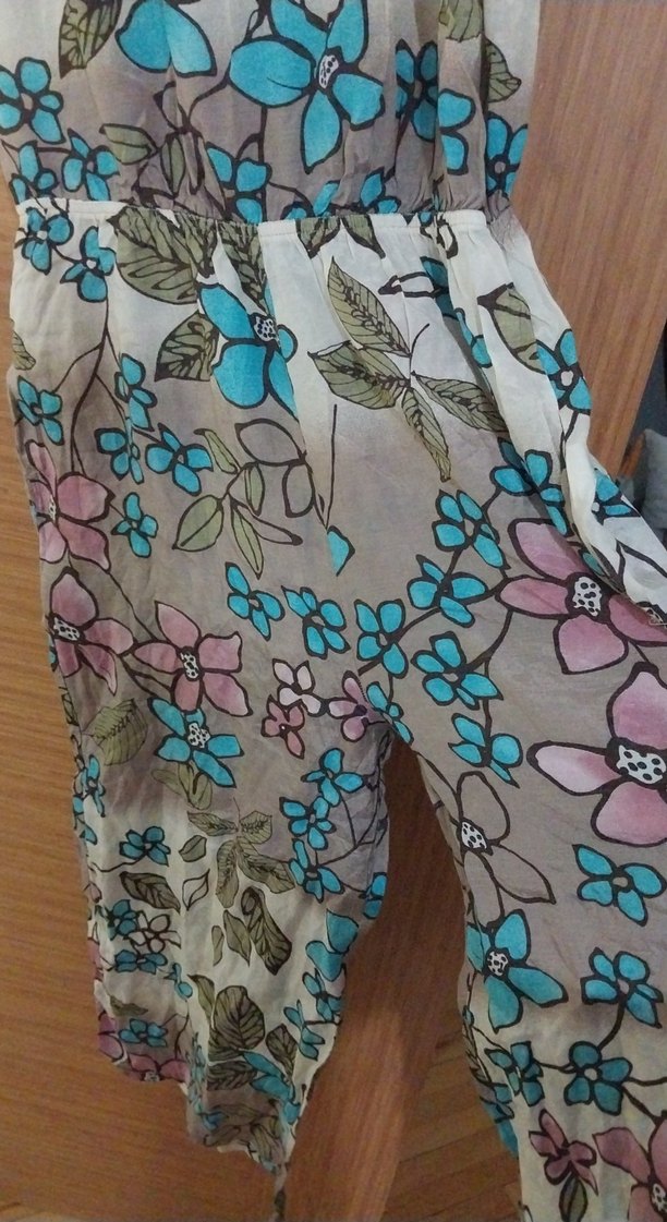 Pitti marka Çiçek İşlemeli Bohem Uzun Tulum - Görsel 3