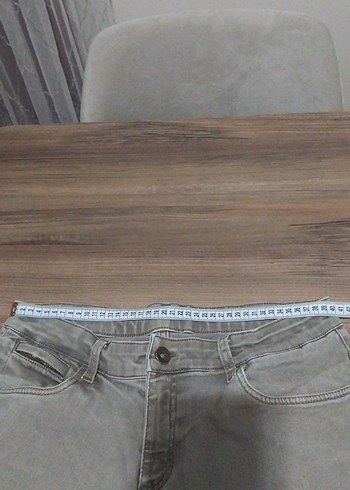 ÜNISEKS HAKİ  KOT PANTOLON - Görsel 6