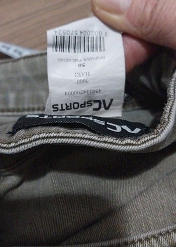 ÜNISEKS HAKİ  KOT PANTOLON - Görsel 8