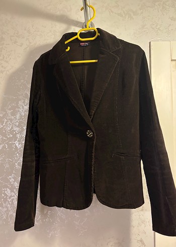Zara Sik Aci Kahve Kadife Blazer Ceket