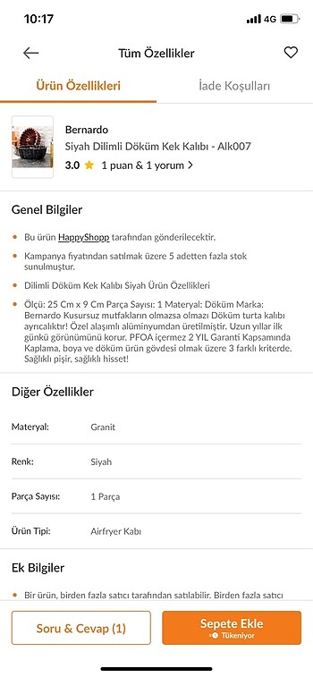 Bernardo kek kalıbı
