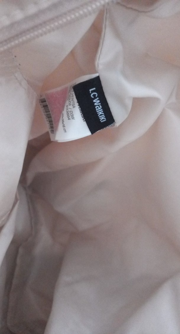 Bej Kadın Fermuarlı Minimalist Çanta - Görsel 3