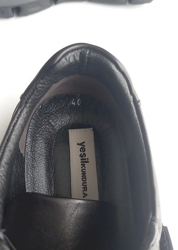 Siyah yeşil kundura Erkek Günlük Ayakkabı - Görsel 5