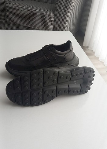 Siyah yeşil kundura Erkek Günlük Ayakkabı - Görsel 3