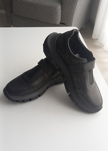 Siyah yeşil kundura Erkek Günlük Ayakkabı - Görsel 4