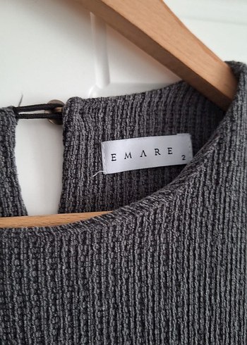 Antrasit Krinkıl Kumaş Robadan Elbise - Görsel 5