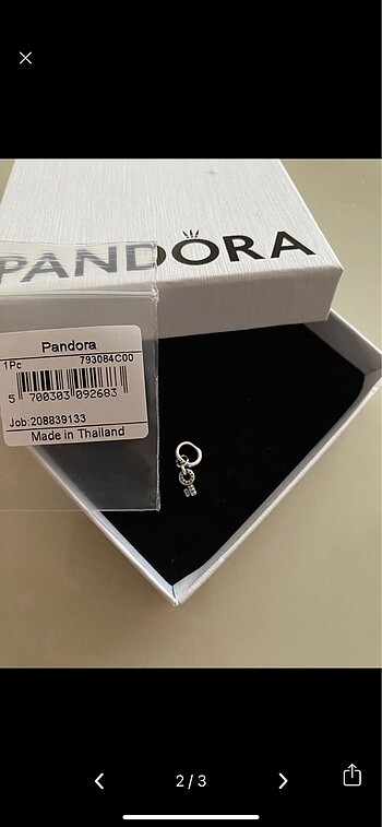 Pandora Orijinal pandora anahtar charm
