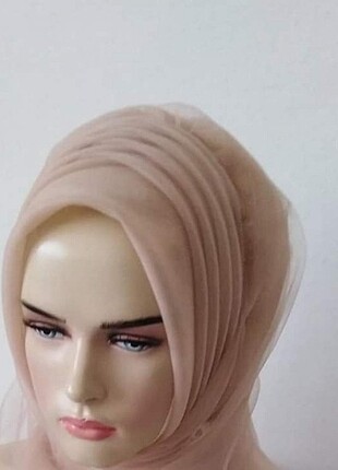 Diğer Pudra renk hazır türban