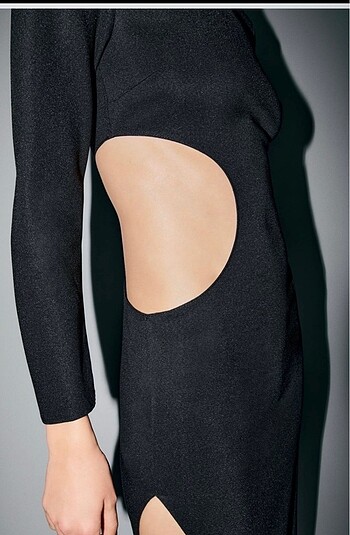 Zara Zara cut out elbise