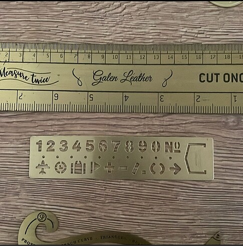 Beden Renk Galen Leather Cetvel Seti