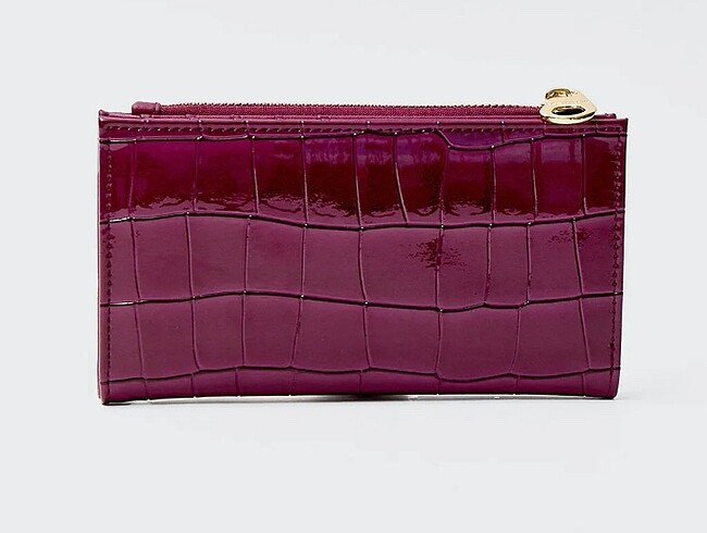 Stradivarius Stradivarius Timsah Desenli Basic Cüzdan