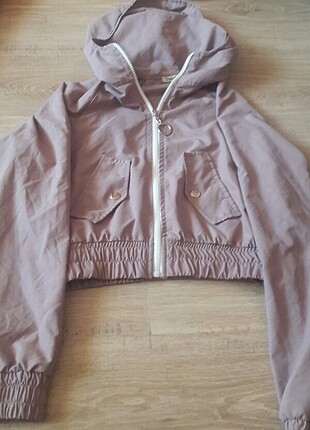 Crop ceket