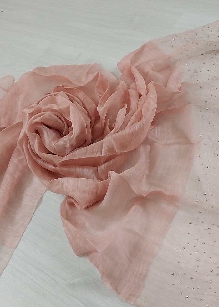 İNCİLİ ŞİFON ŞAL - Görsel 3