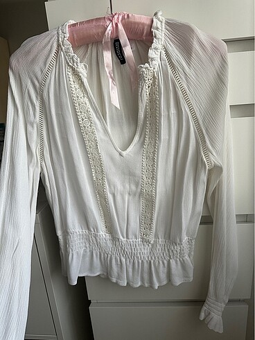 H&M Beyaz Bluz