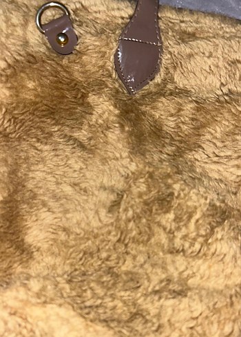 Kahverengi Kürklü Kadın Çanta - Görsel 2