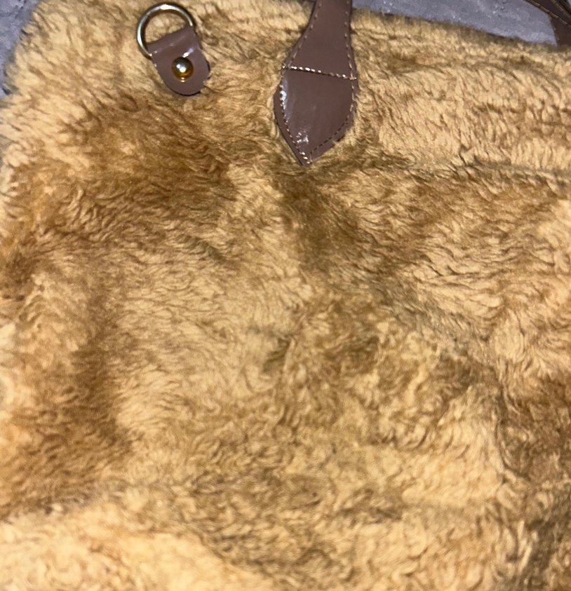Kahverengi Kürklü Kadın Çanta - Görsel 2