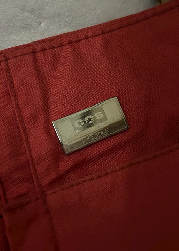 Kırmızı Fermuarlı Minimalist Kadın Çanta - Görsel 4