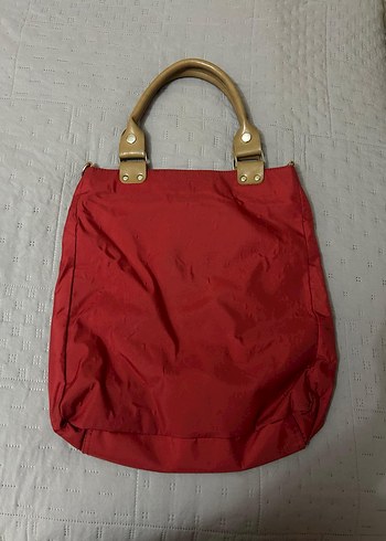 Kırmızı Fermuarlı Minimalist Kadın Çanta - Görsel 2