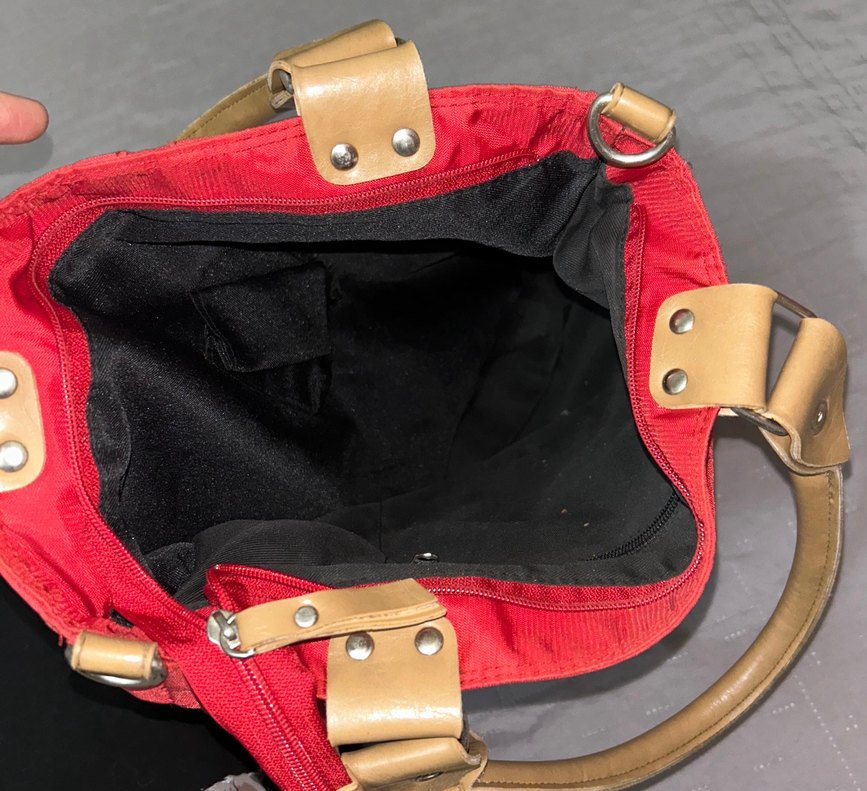 Kırmızı Fermuarlı Minimalist Kadın Çanta - Görsel 5