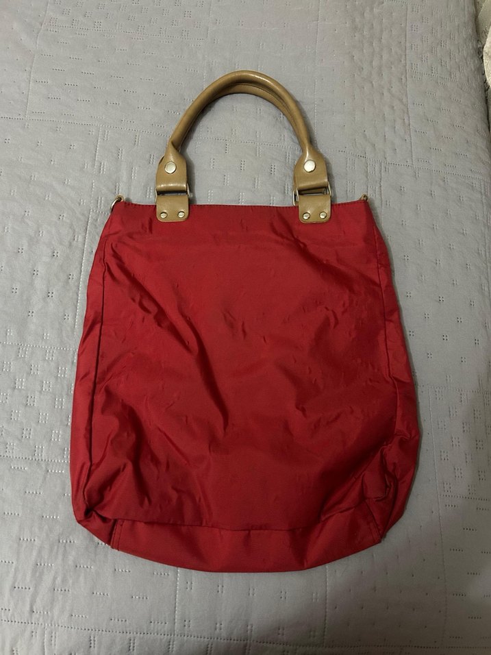 Kırmızı Fermuarlı Minimalist Kadın Çanta - Görsel 2