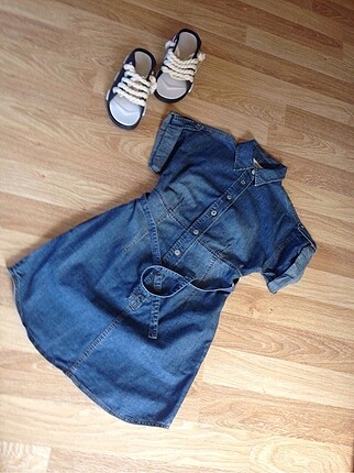 Denim elbise