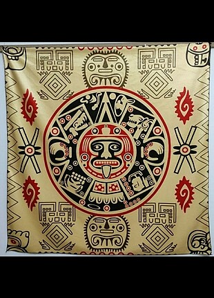 Aztec Duvar Örtüsü / Duvar Halısı 145x145 cm