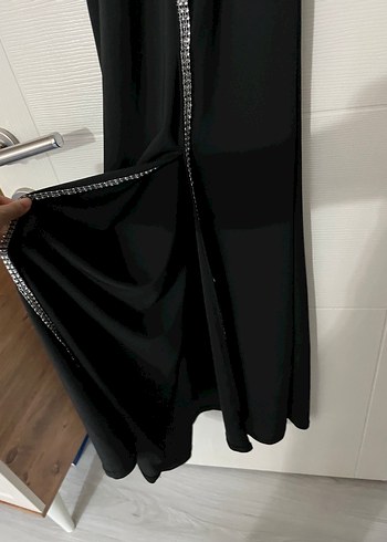 Taşlı abiye elbise - Görsel 5