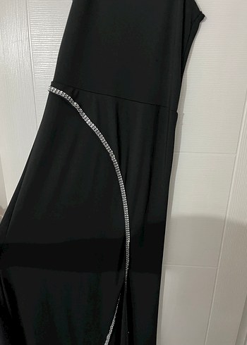 Taşlı abiye elbise - Görsel 4