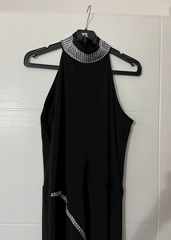 Taşlı abiye elbise - Görsel 3