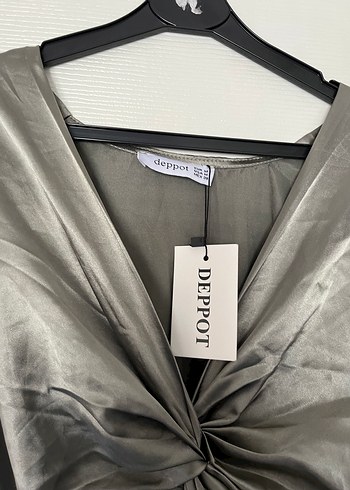 Saten elbise - Görsel 5