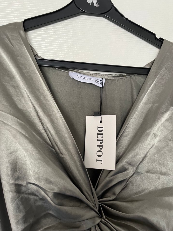 Saten elbise - Görsel 5