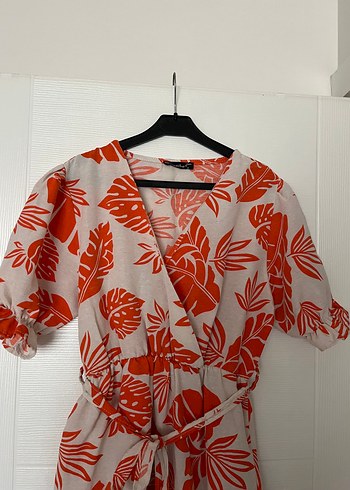 Keten elbise - Görsel 4