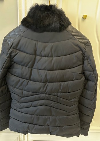 NetWork Siyah Kürklü Kadın Kışlık Mont - Görsel 5