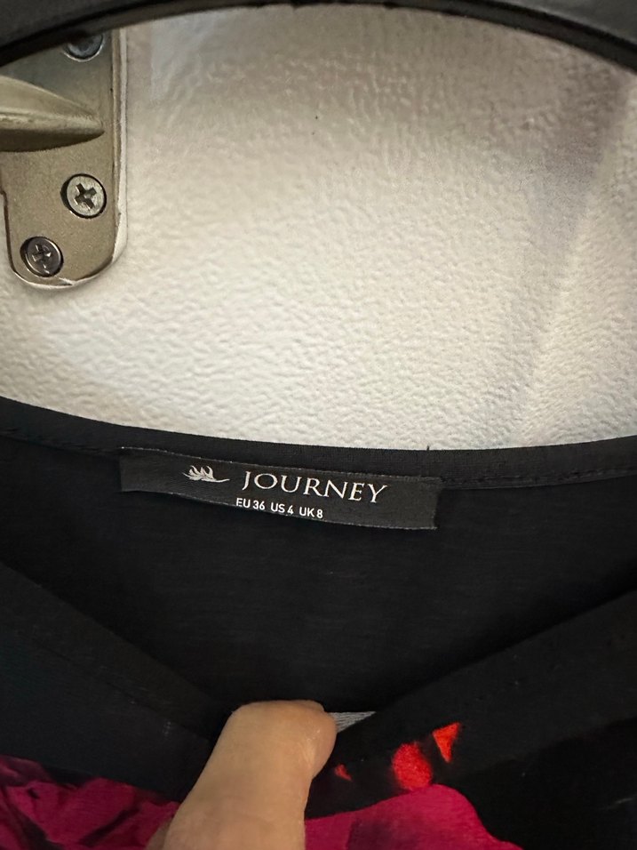 Journey Çiçek Baskılı Kısa Kollu Kadın Bluz - Görsel 3