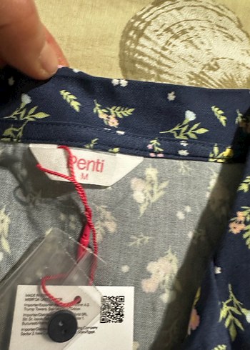 Penti marka Çiçek Desenli Pamuklu V Yaka pijama takımı - Görsel 6