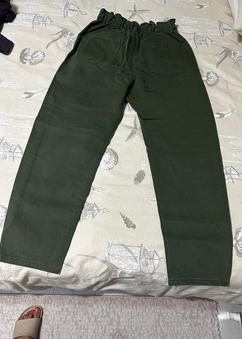 Kemerli Salaş Keten Kadın Pantolon - Görsel 7