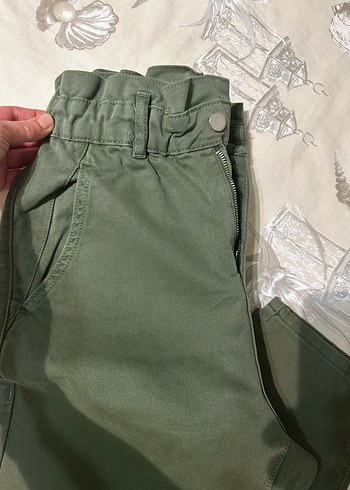 Kemerli Salaş Keten Kadın Pantolon - Görsel 2