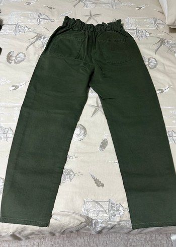 Kemerli Salaş Keten Kadın Pantolon - Görsel 3