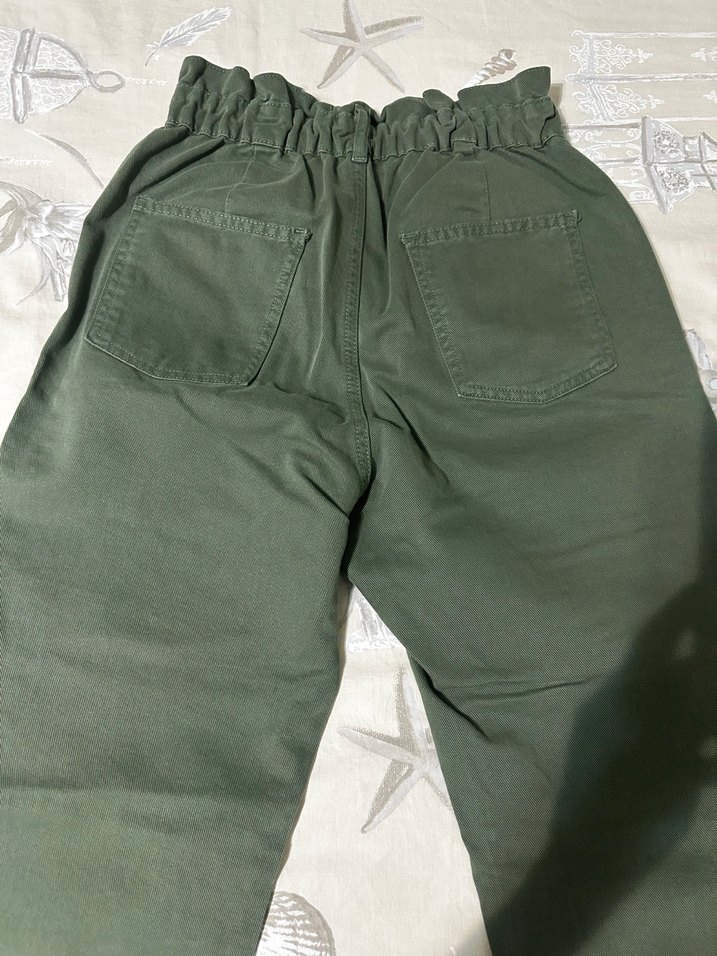 Kemerli Salaş Keten Kadın Pantolon - Görsel 4