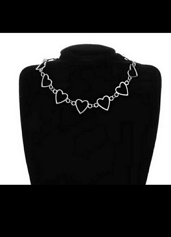 SIRALI KALP CHOKER KOLYE