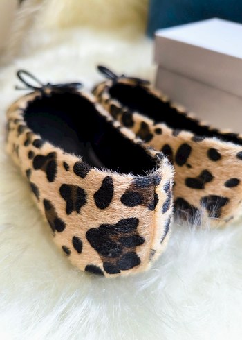 Tory Burch Tory Burch Leopar Desenli Kadın Babet