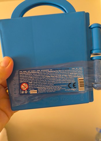 Beden Hot Wheels Yarış Temalı Mavi Oyuncak Araba Kutusu