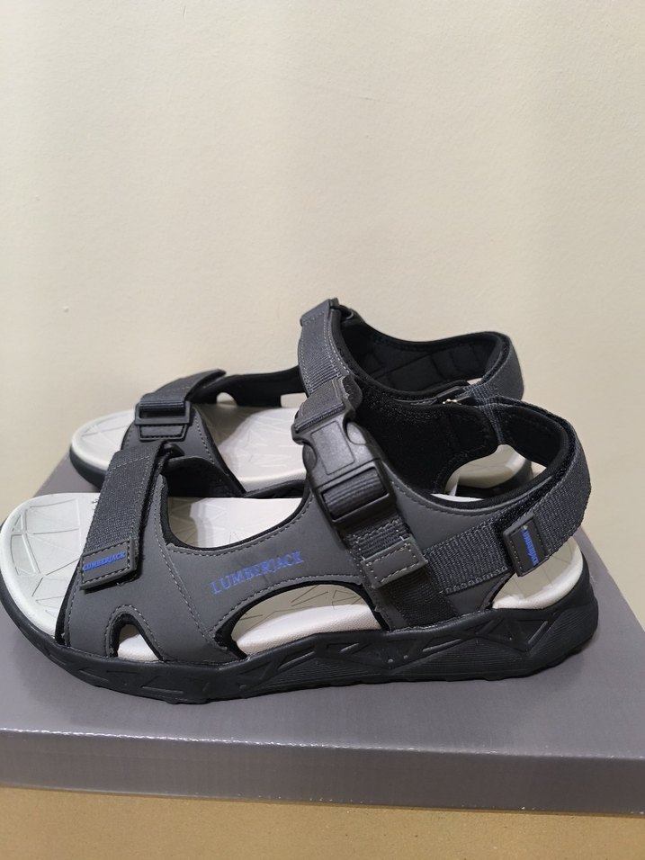 Gri Erkek Outdoor Kayışlı Sandalet - Görsel 3