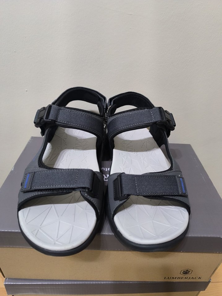 Gri Erkek Outdoor Kayışlı Sandalet - Görsel 2