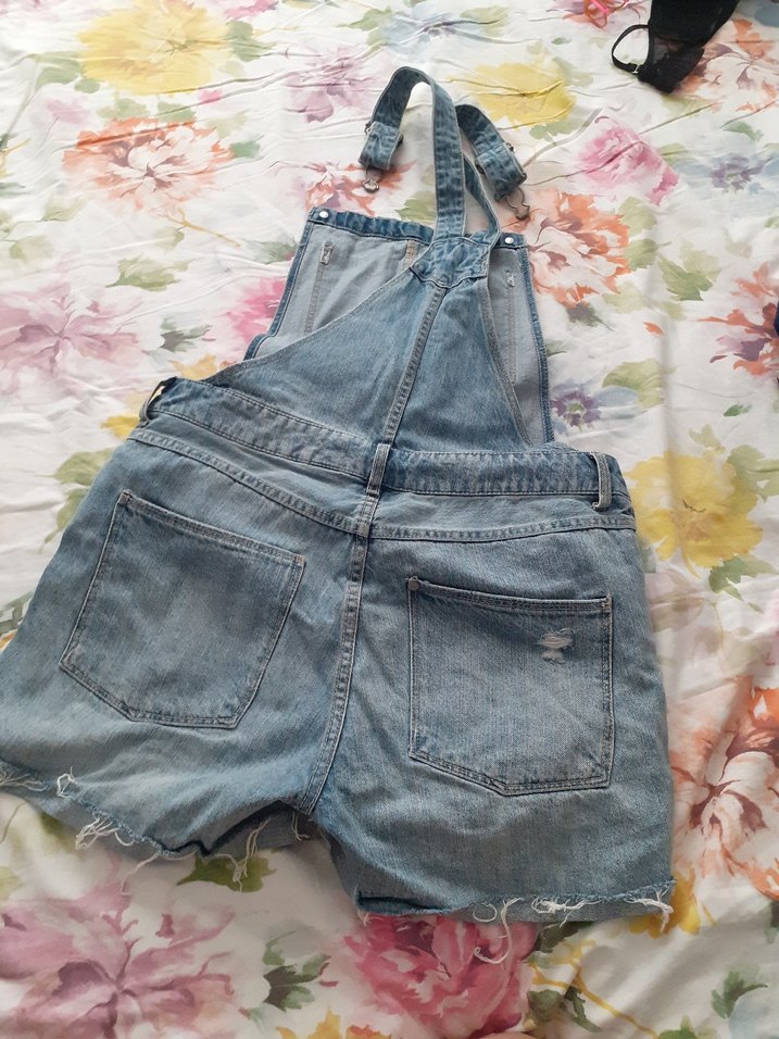 Mavi Denim Askılı Tulum - Görsel 2