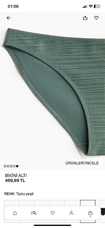 xs Beden bikini altı
