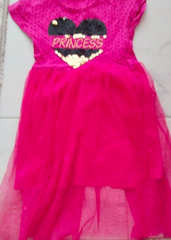 Pembe Kız Çocuk Prenses Elbise