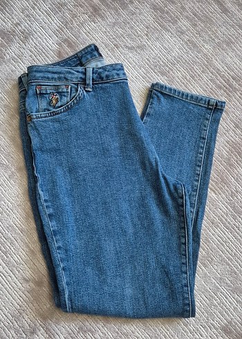 Polo Kadın Mavi Denim Pantolon