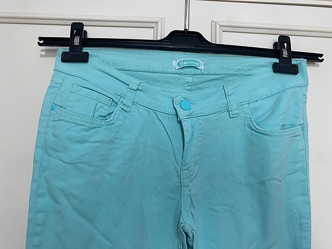 Harrods İspanyol paça pantalon turkuaz